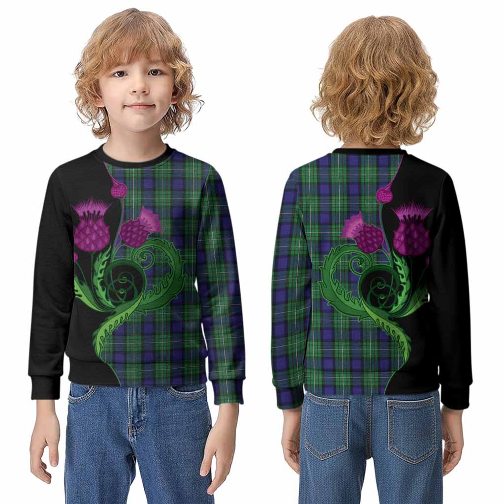 Alexander Tartan Kid Knitted Sweatshirt Traditional Scottish Thistle
