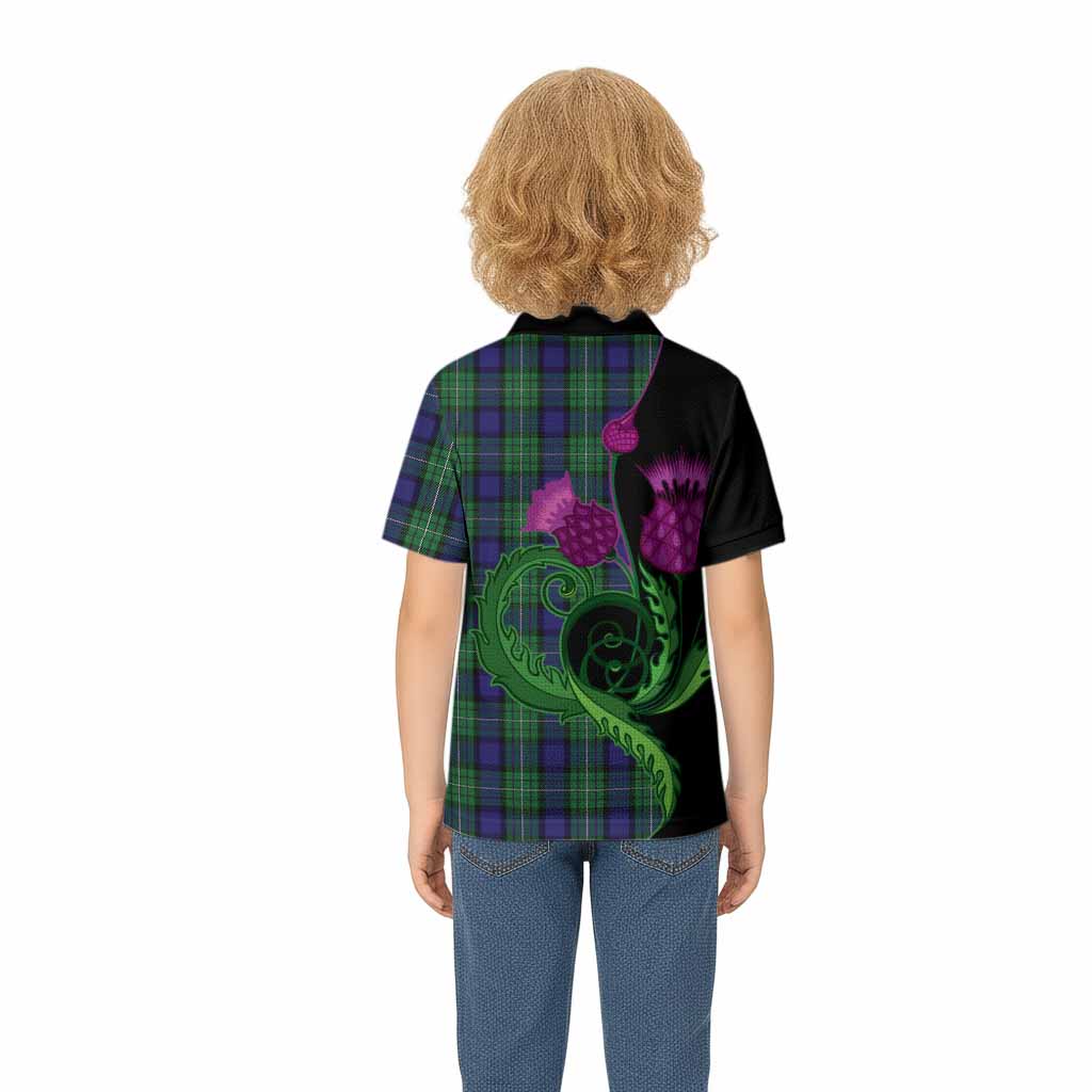 Alexander Tartan Kid Polo Shirt Traditional Scottish Thistle
