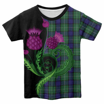 Alexander Tartan Kid T-shirt Traditional Scottish Thistle