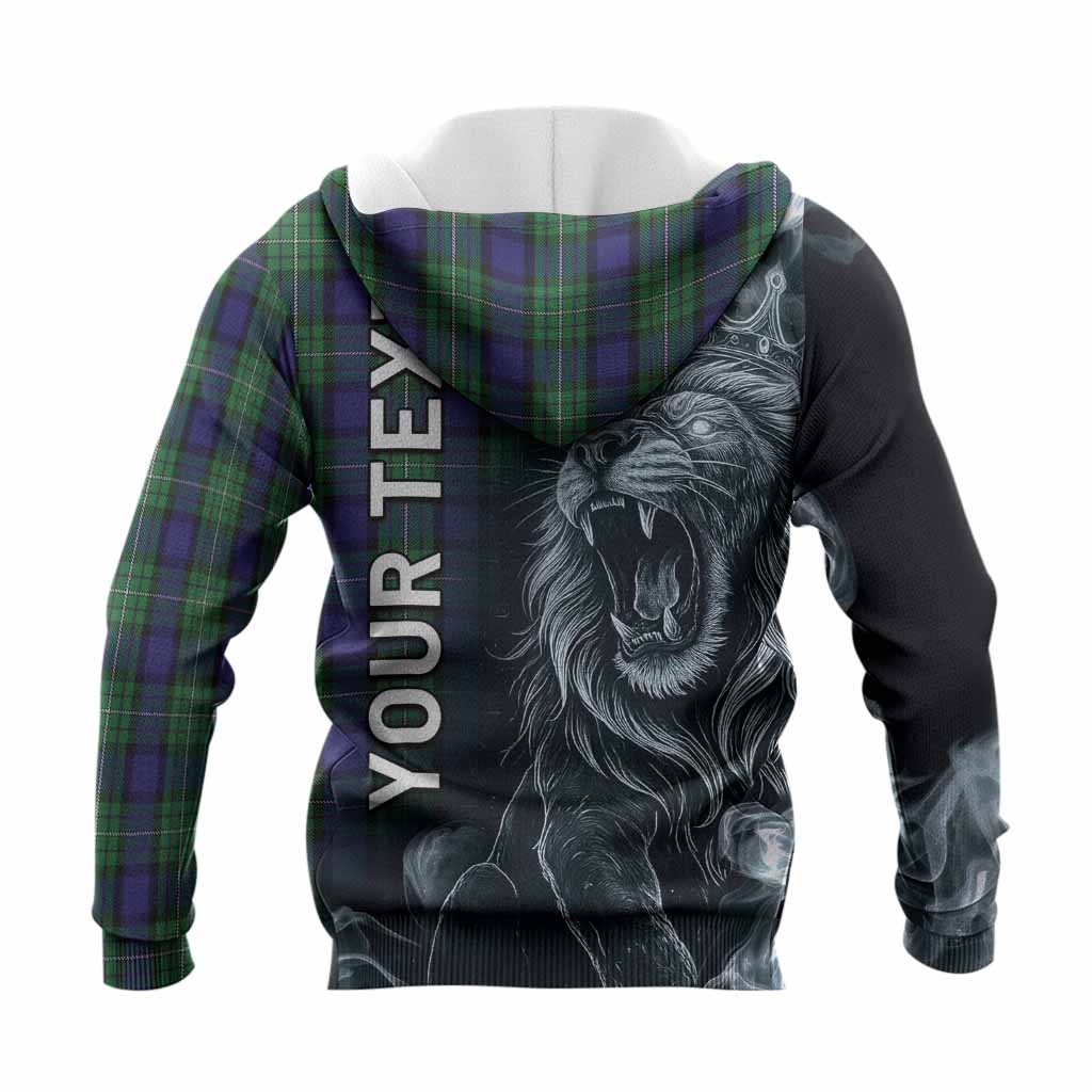Alexander Tartan Knitted Hoodie Roaring Lion Heritage