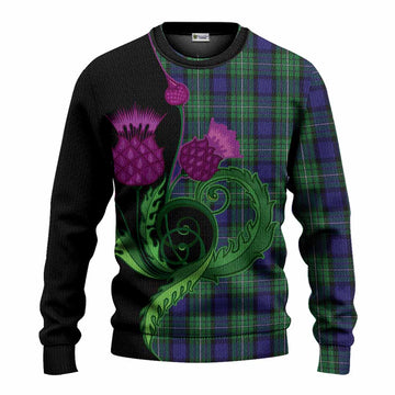 Alexander Tartan Knitted Sweater Traditional Scottish Thistle
