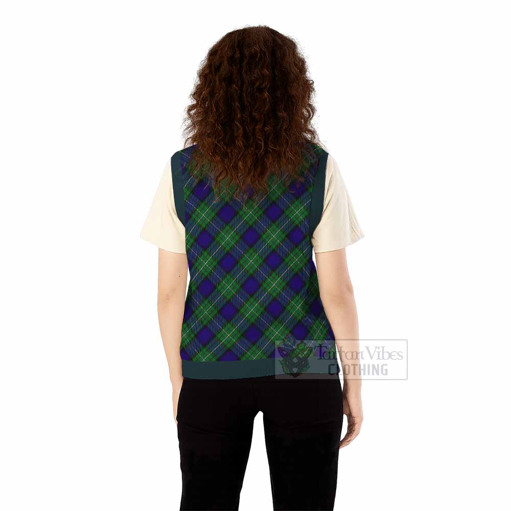Alexander Tartan  Knitted V-Neck Vest Cross Style
