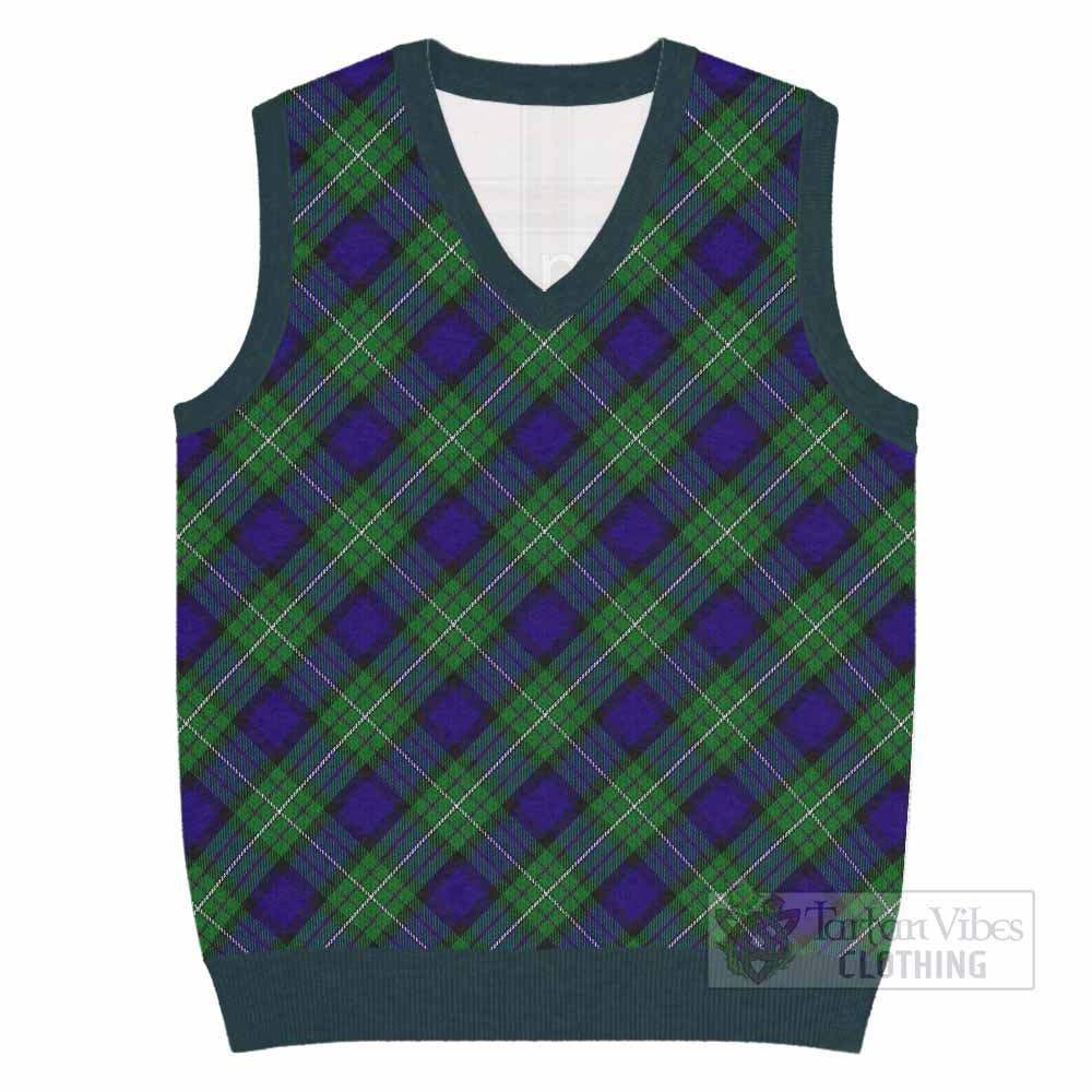Alexander Tartan  Knitted V-Neck Vest Cross Style