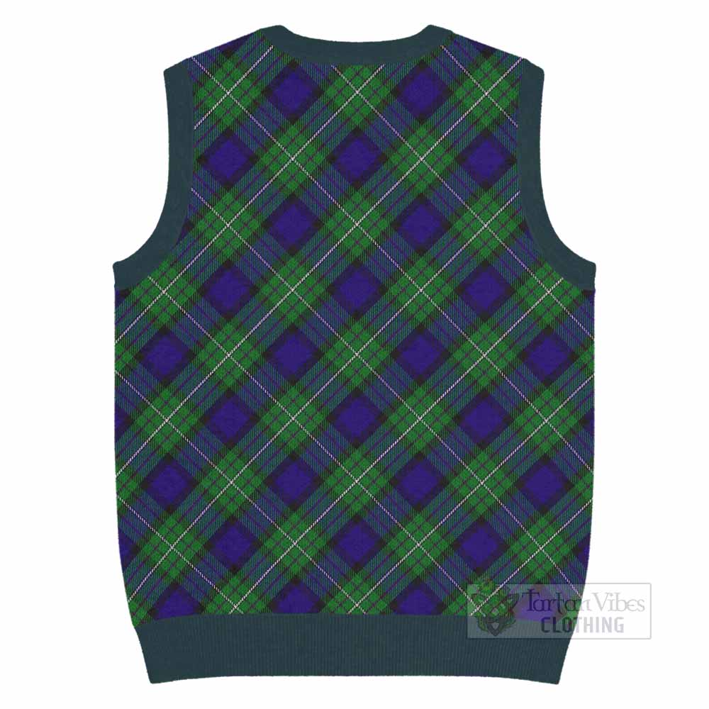 Alexander Tartan  Knitted V-Neck Vest Cross Style