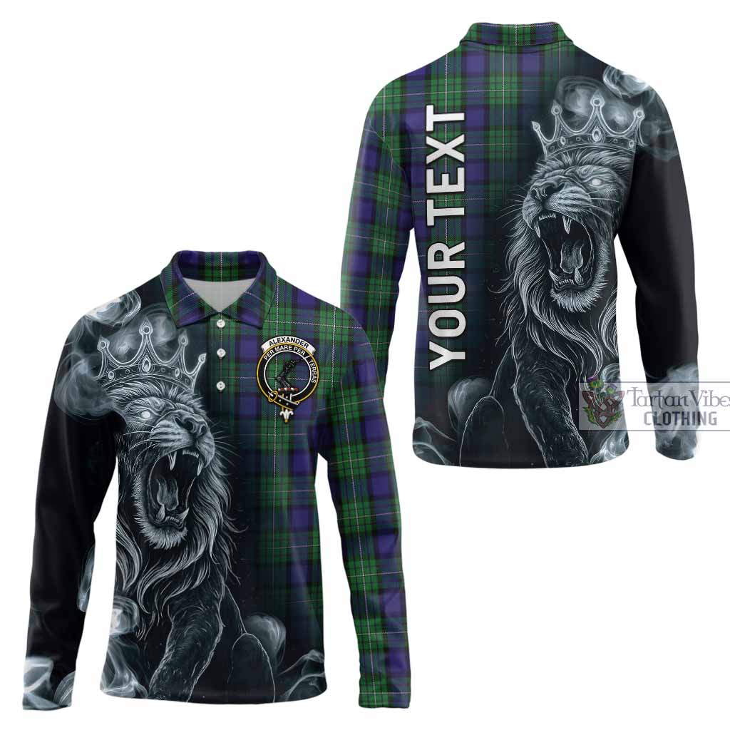 Alexander Tartan Long Sleeve Polo Shirt Roaring Lion Heritage