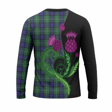 Alexander Tartan Long Sleeve T-Shirt Traditional Scottish Thistle