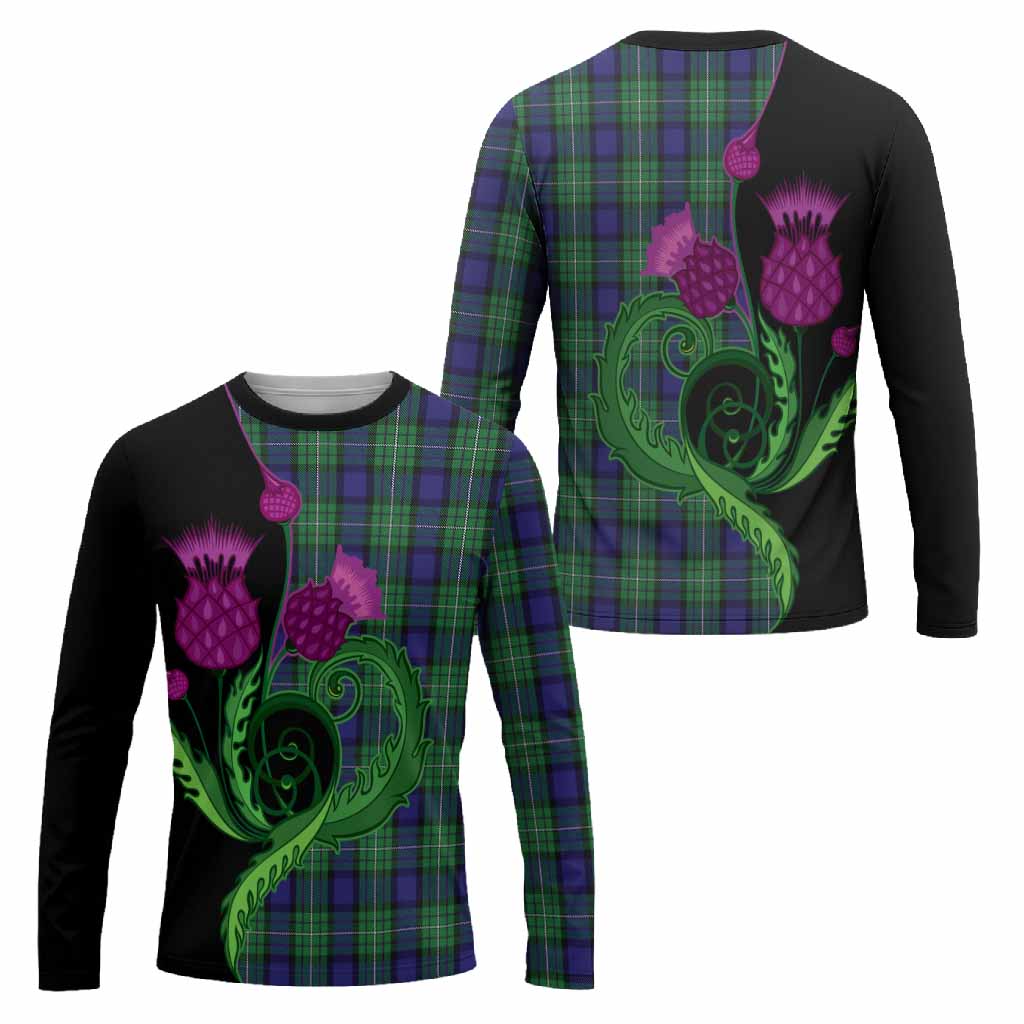 Alexander Tartan Long Sleeve T-Shirt Traditional Scottish Thistle