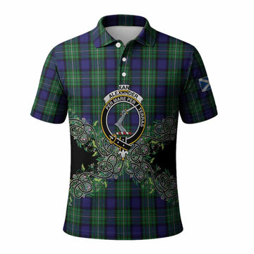 Alexander Tartan Polo Shirt Thistle Scottish Spirit