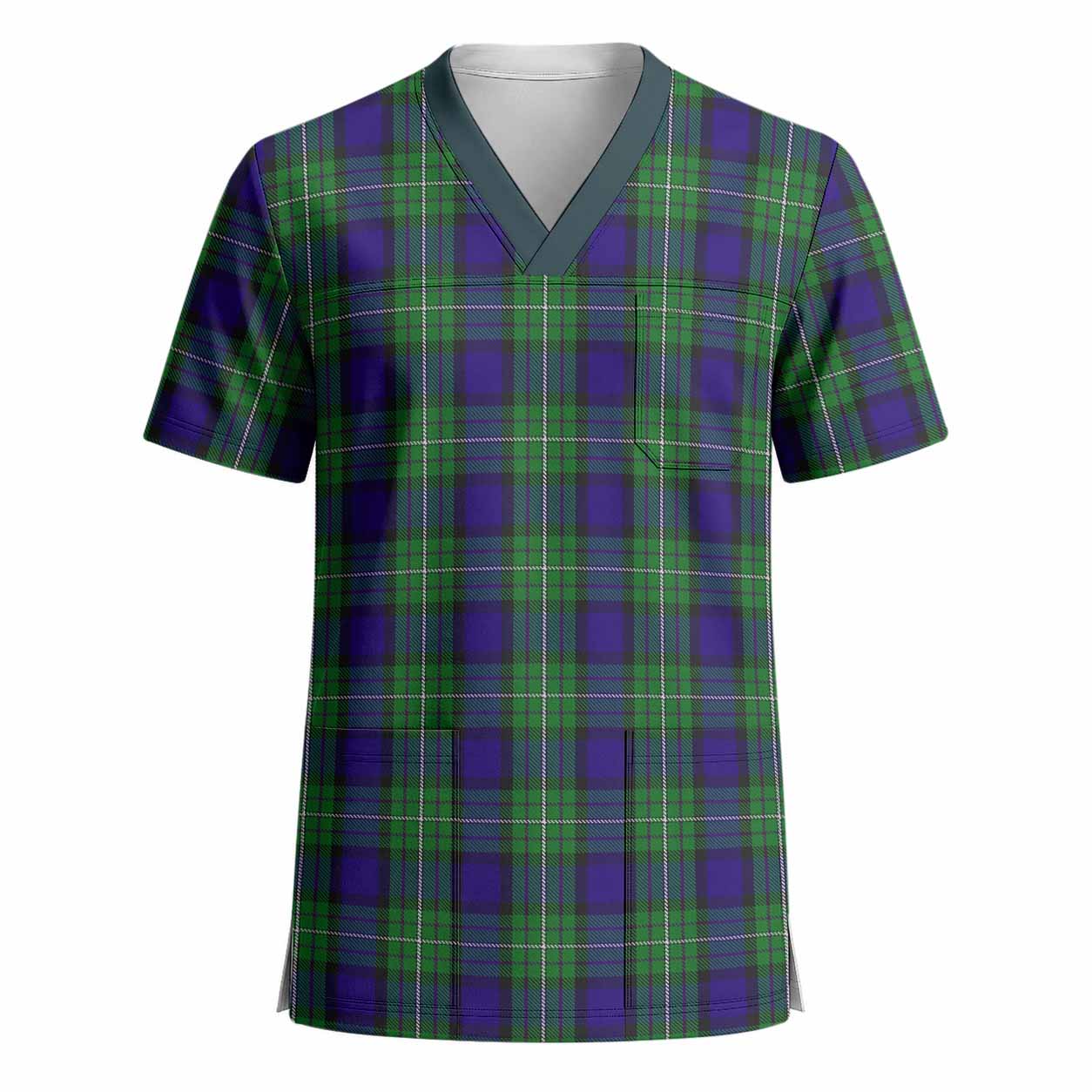 Alexander Tartan Scrub Top - Tartan Vibes Clothing