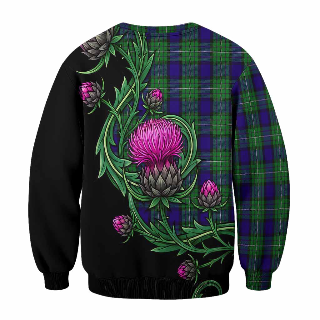 Alexander Tartan Sweatshirt Resilient Scottish Thistle - Tartan Vibes Clothing