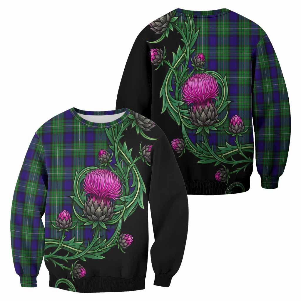 Alexander Tartan Sweatshirt Resilient Scottish Thistle - Tartan Vibes Clothing