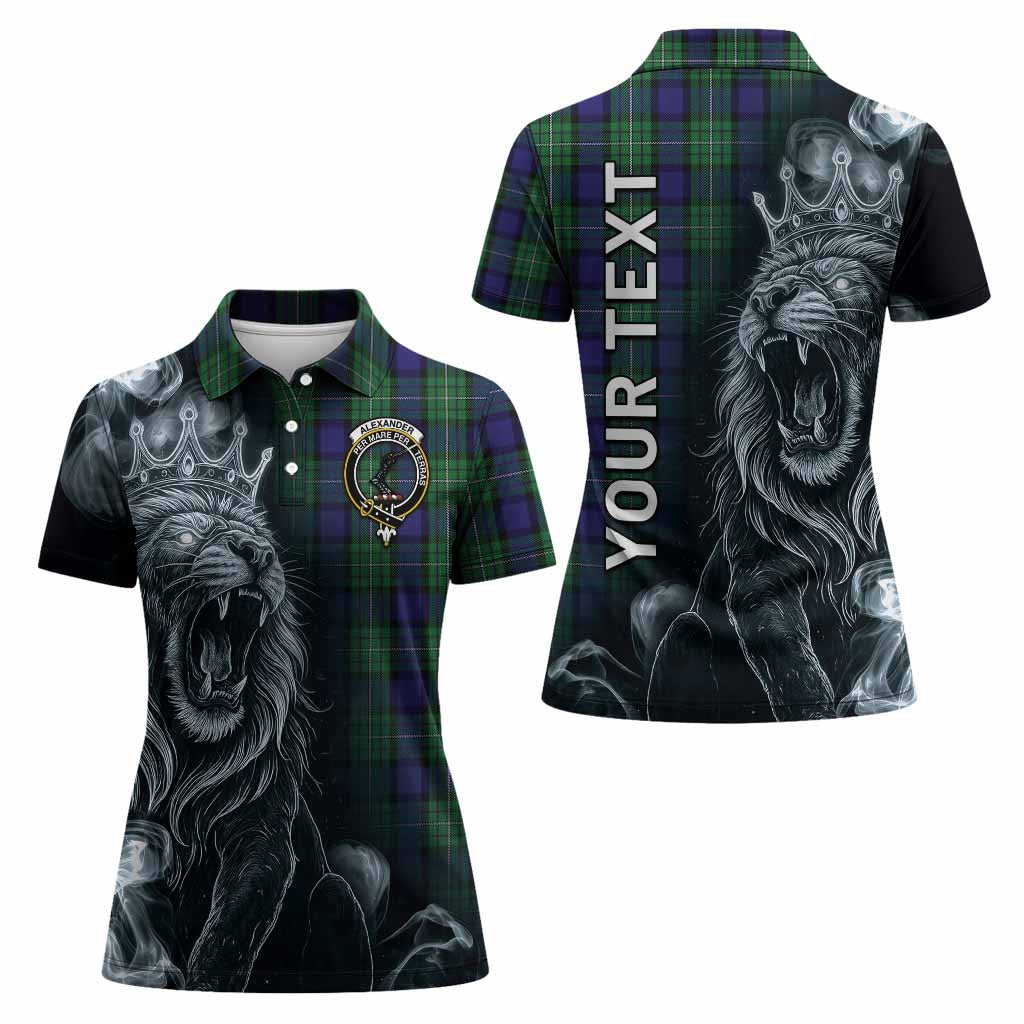 Alexander Tartan Women Polo Shirt Roaring Lion Heritage