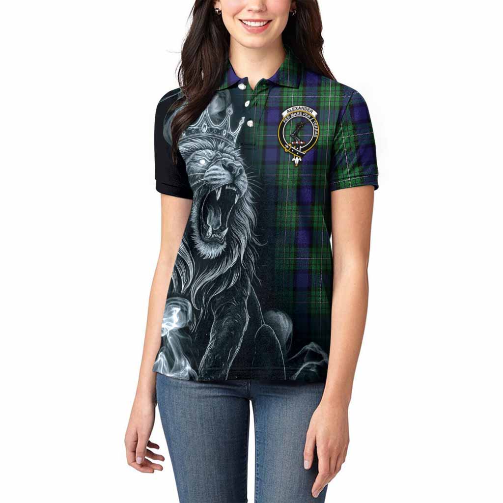 Alexander Tartan Women Polo Shirt Roaring Lion Heritage