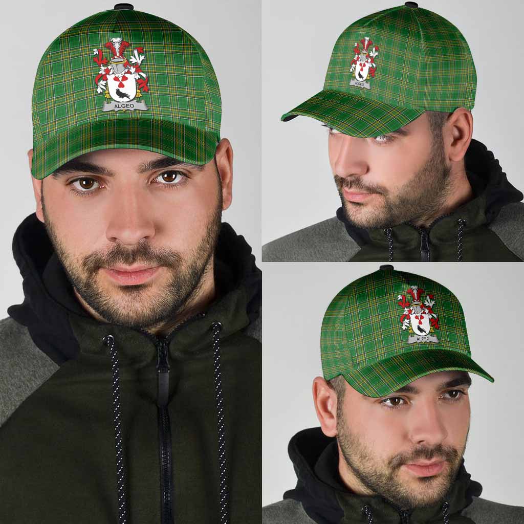 Algeo Irish Clan Tartan Classic Cap with Coat of Arms