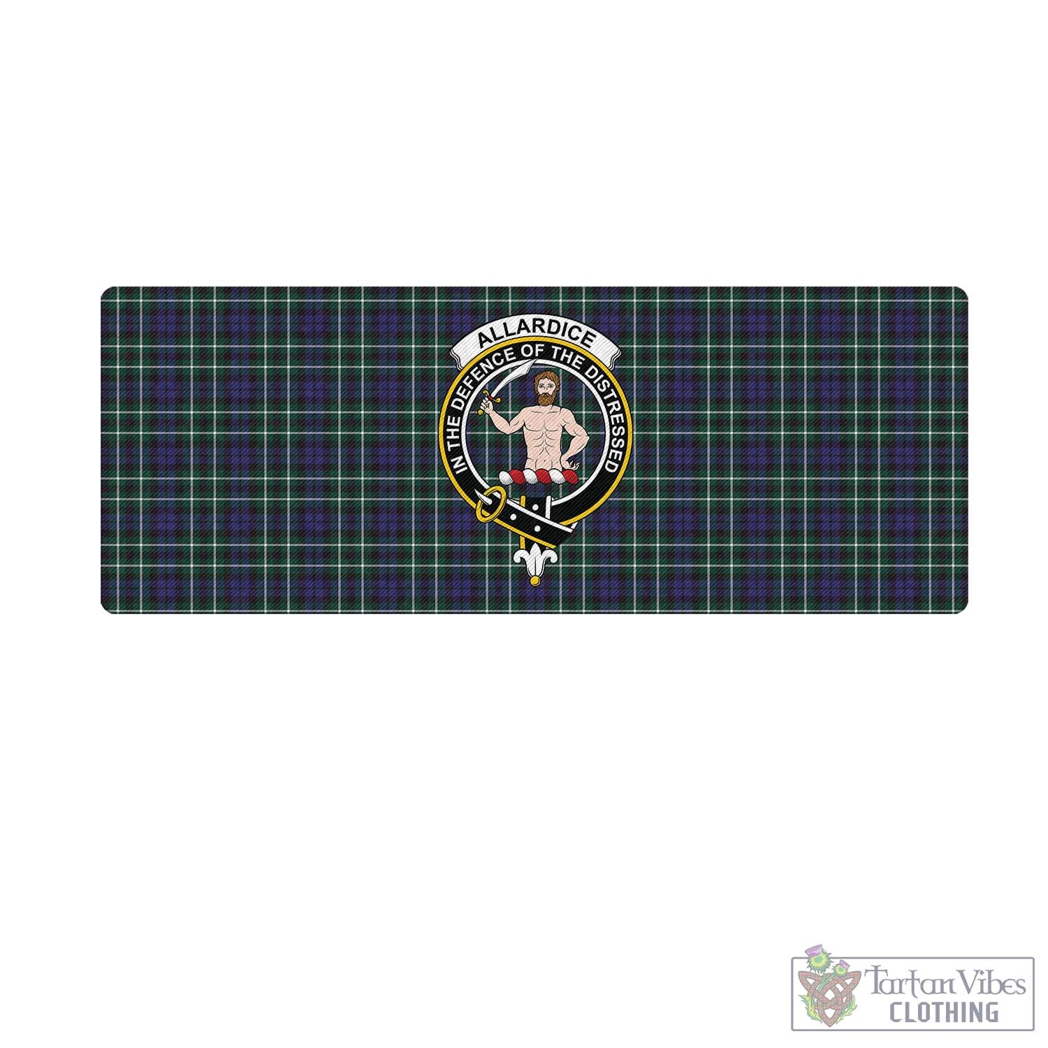 Tartan Vibes Clothing Allardice Tartan Mouse Pad with Family Crest