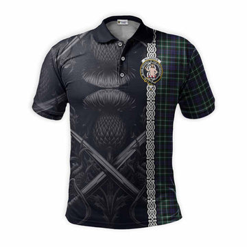 Allardice Tartan Polo Shirt with Family Crest Cross Sword Thistle Celtic Vibes Kid - Tartan Vibes Clothing