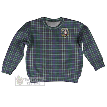 Tartan Vibes Clothing Allardice Tartan Kid Ugly Sweater with Family Crest