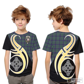 Allardice Tartan Kid T-Shirt with Family Crest and Celtic Symbol Style Youth XL Size14 - Tartan Vibes Clothing