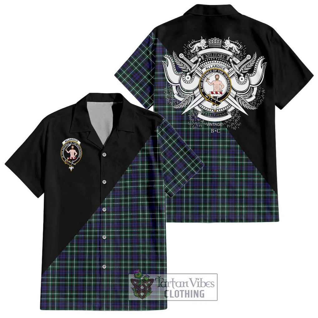 Allardice Tartan Hawaiian Shirt with Family Crest and Military Logo Style Kid - Tartan Vibes Clothing