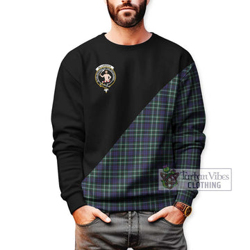 Allardice Tartan Sweatshirt with Family Crest and Military Logo Style Unisex - Tartan Vibes Clothing