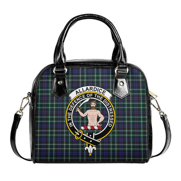 Allardice Tartan Shoulder Handbags with Family Crest