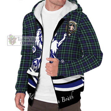 Allardice Tartan Sherpa Hoodie with Alba Gu Brath Regal Lion Emblem Unisex S - Tartan Vibes Clothing