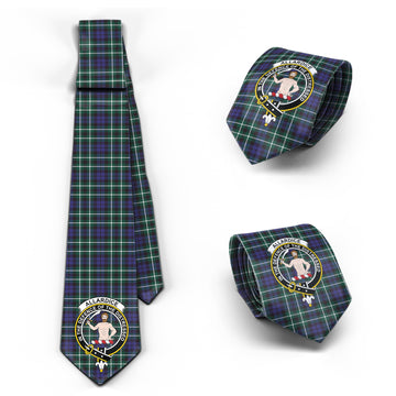 Allardice Tartan Classic Necktie with Family Crest Necktie One Size - Tartan Vibes Clothing