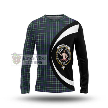 Allardice Tartan Long Sleeve T-Shirt with Family Crest Circle Style Unisex - Tartan Vibes Clothing
