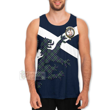 Allardice Tartan Lion Rampant Men's Tank Top Proudly Display Your Heritage with Alba Gu Brath and Clan Name Men - Tartan Vibes Clothing