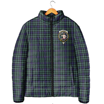 Allardice Tartan Padded Jacket with Family Crest Men's Padded Jacket - Tartan Vibes Clothing