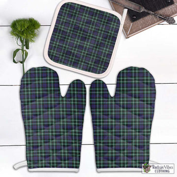 Allardice Tartan Combo Oven Mitt & Pot-Holder Combo 2 Oven Mitt & 1 Pot-Holder Black - Tartan Vibes Clothing