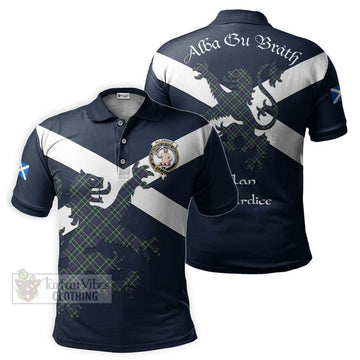 Allardice Tartan Lion Rampant Polo Shirt Proudly Display Your Heritage with Alba Gu Brath and Clan Name Kid - Tartan Vibes Clothing