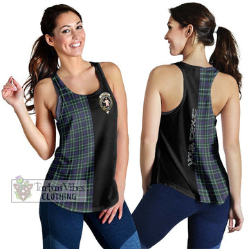 Allardice Tartan Women's Racerback Tanks with Family Crest and Half Of Me Style 4XL - Tartan Vibes Clothing