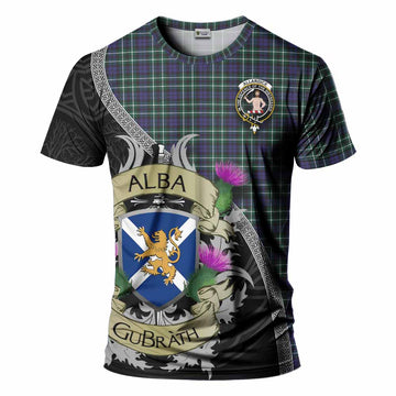 Allardice Tartan Family Crest T-Shirt Lion Rampant Royal Thistle Shield Celtic Inspired Kid's Shirt - Tartan Vibes Clothing