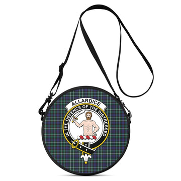 Allardice Tartan Round Satchel Bags with Family Crest