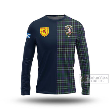 Allardice Tartan Long Sleeve T-Shirt Alba with Scottish Lion Royal Arm Half Style Unisex - Tartan Vibes Clothing