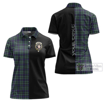 Allardice Tartan Women's Polo Shirt with Family Crest and Half Of Me Style Women - Tartan Vibes Clothing