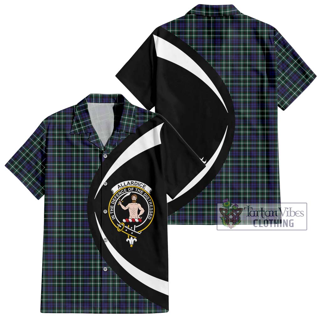 Allardice Tartan Hawaiian Shirt with Family Crest Circle Style Kid - Tartan Vibes Clothing