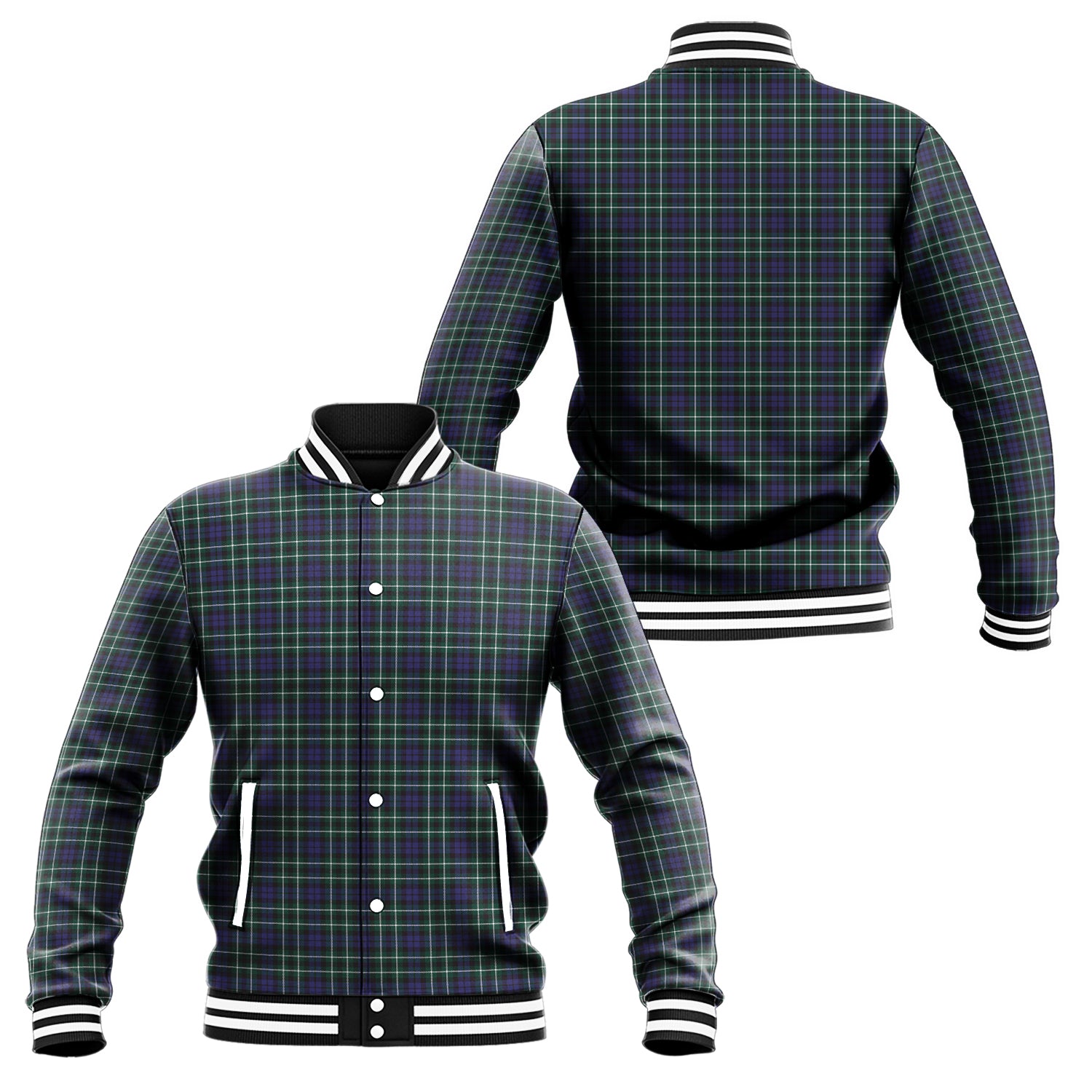Allardice Tartan Baseball Jacket Unisex - Tartan Vibes Clothing