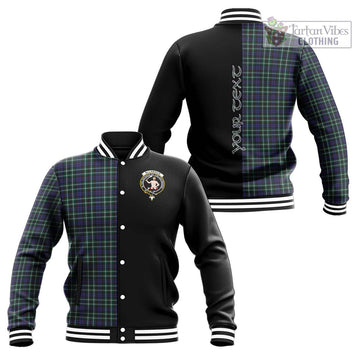 Allardice Tartan Baseball Jacket with Family Crest and Half Of Me Style Unisex - Tartan Vibes Clothing