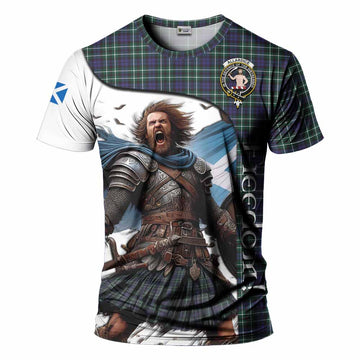 Allardice Crest Tartan T-Shirt Inspired by the Freedom of Scottish Warrior