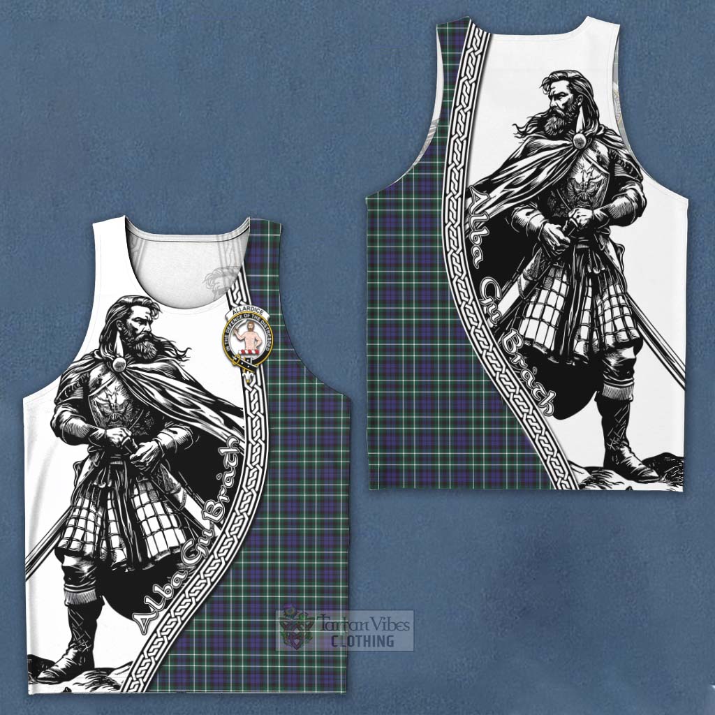 Allardice Tartan Clan Crest Men's Tank Top with Highlander Warrior Celtic Style Men - Tartan Vibes Clothing