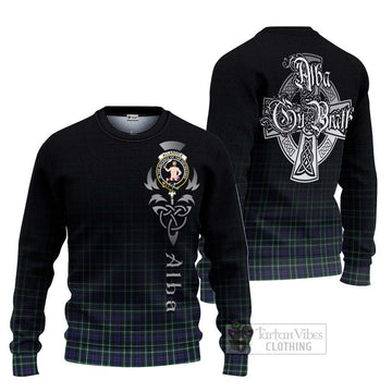 Allardice Tartan Ugly Sweater Featuring Alba Gu Brath Family Crest Celtic Inspired Unisex - Tartan Vibes Clothing