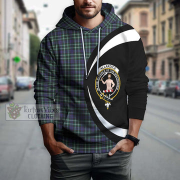 Allardice Tartan Hoodie with Family Crest Circle Style Zip Hoodie - Tartan Vibes Clothing
