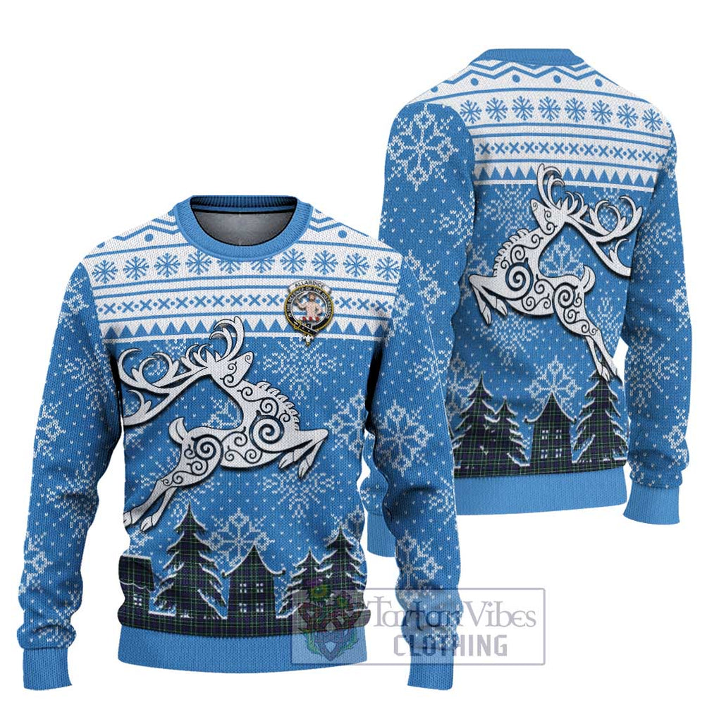 Allardice Clan Christmas Ugly Sweater Celtic Reindeer Style Unisex - Tartan Vibes Clothing