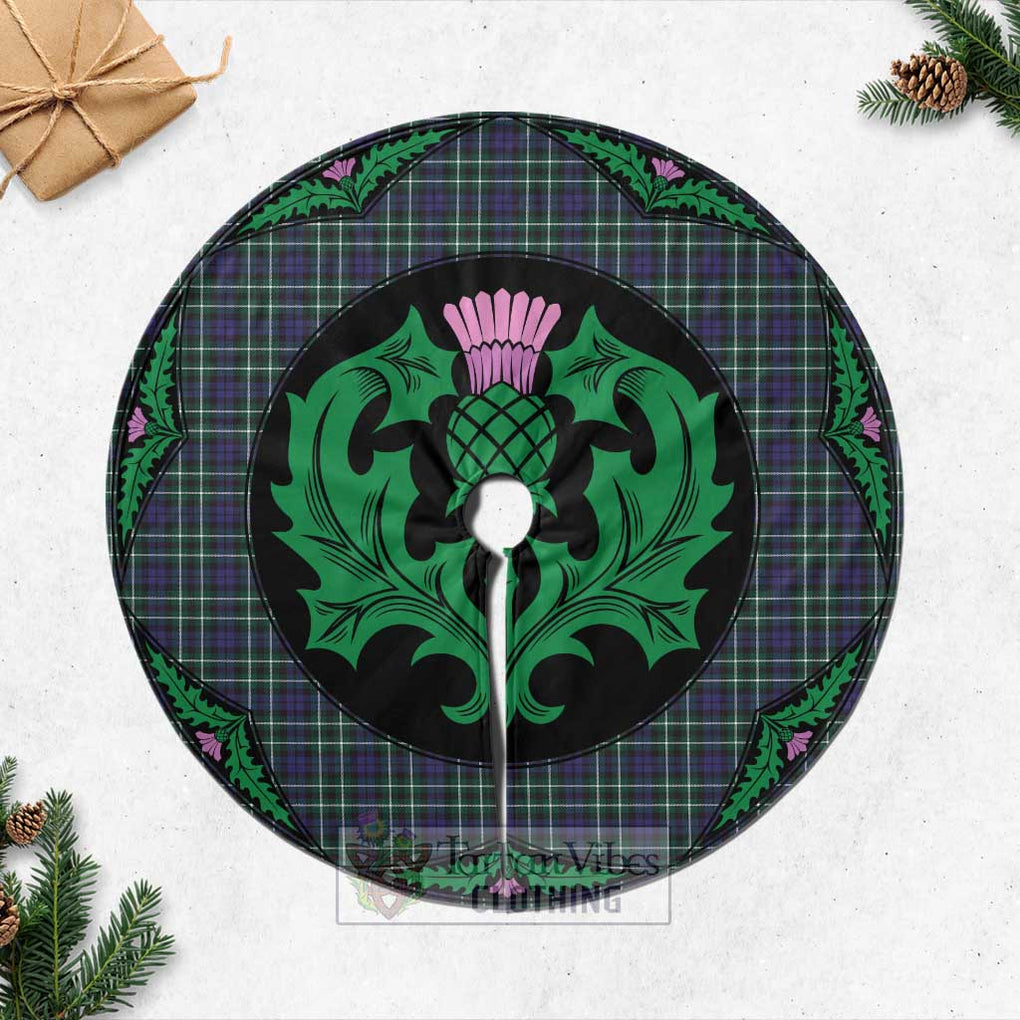 Allardice Tartan Christmas Tree Skirt Scottish Thistle Style Casual Tree Skirts - Tartan Vibes Clothing