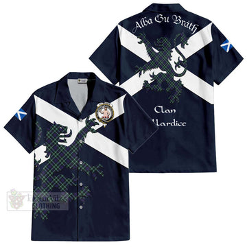 Allardice Tartan Lion Rampant Hawaiian Shirt Proudly Display Your Heritage with Alba Gu Brath and Clan Name Kid - Tartan Vibes Clothing