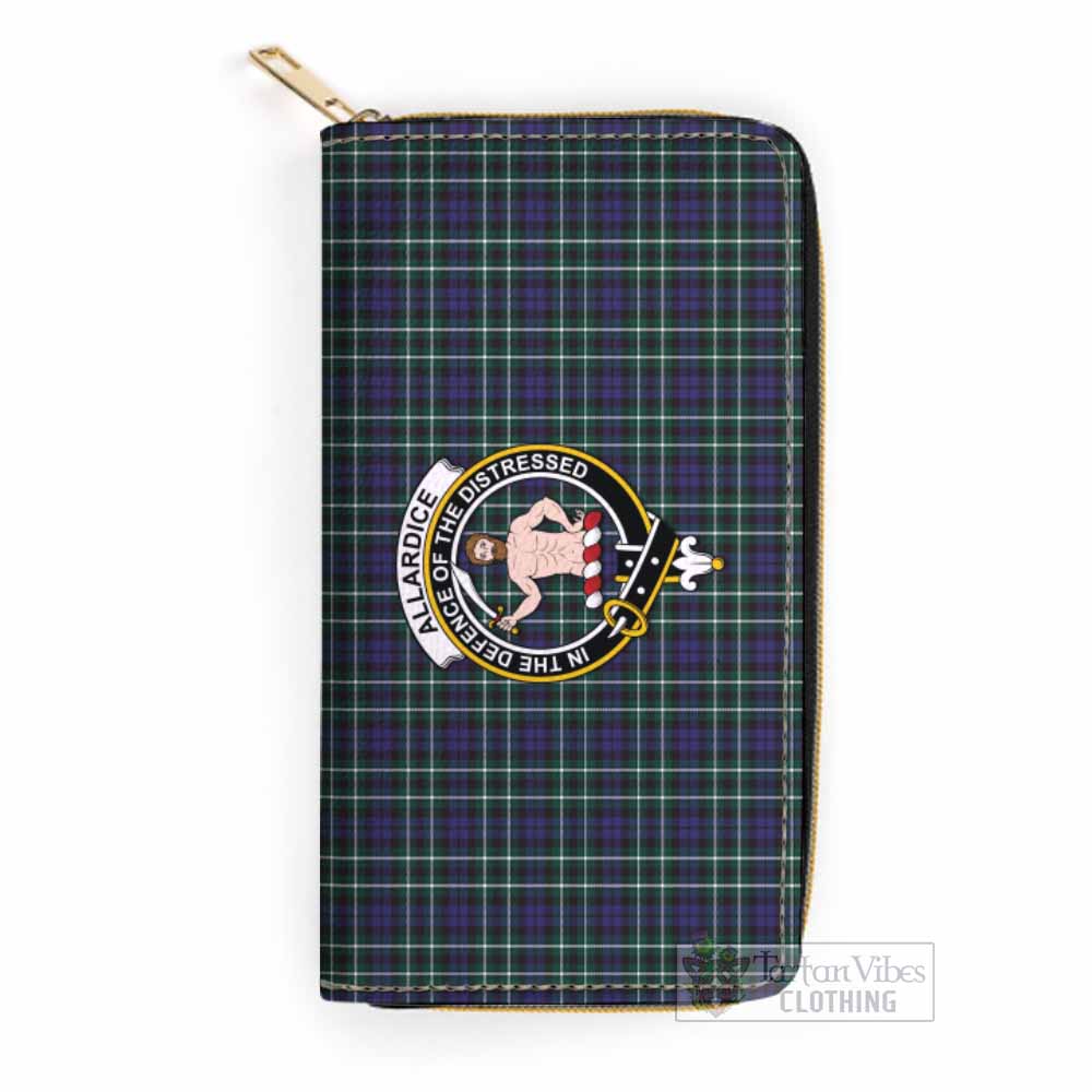 Allardice Tartan Women's Leather Wallet with Family Crest One Size 19.7*10.5*3.5 cm - Tartan Vibes Clothing