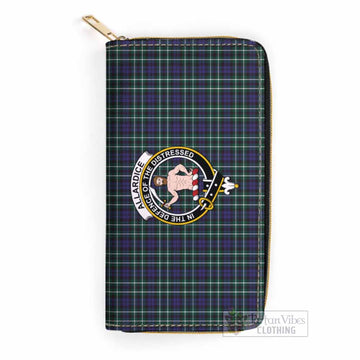 Allardice Tartan Women's Leather Wallet with Family Crest
