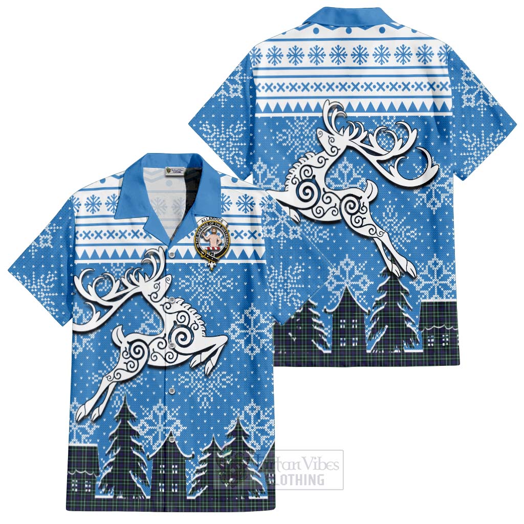 Allardice Clan Christmas Hawaiian Shirt Celtic Reindeer Style Kid - Tartan Vibes Clothing